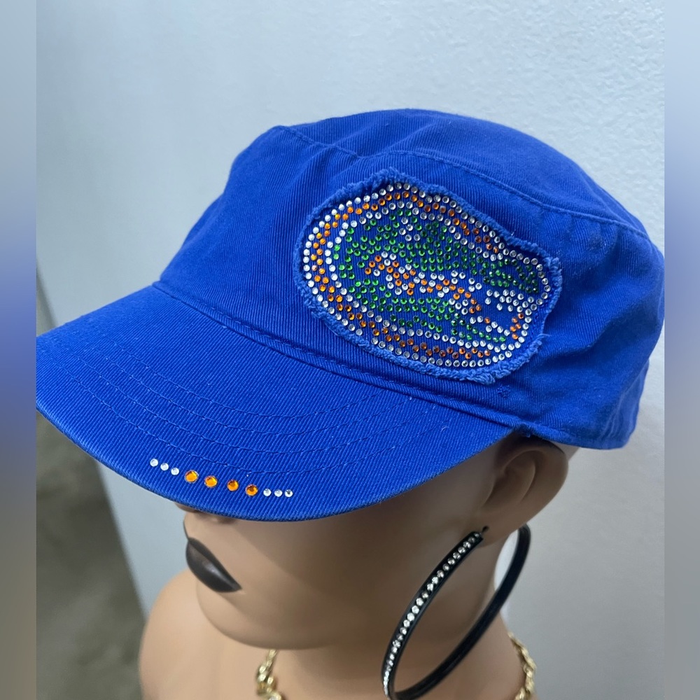 Gators cadet style hat, rhinestone embellished logo